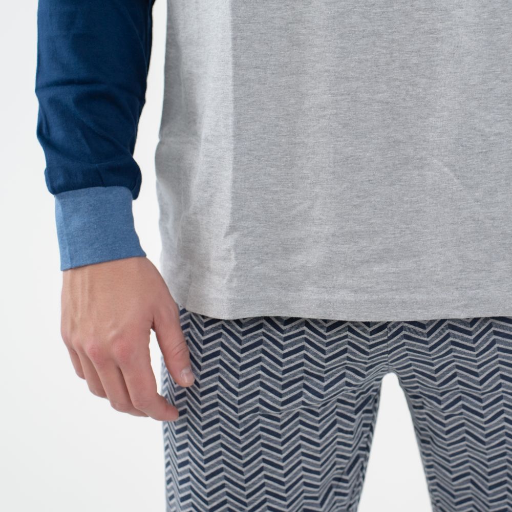 Navigare Intimo muška pidžama svetlo sive boje