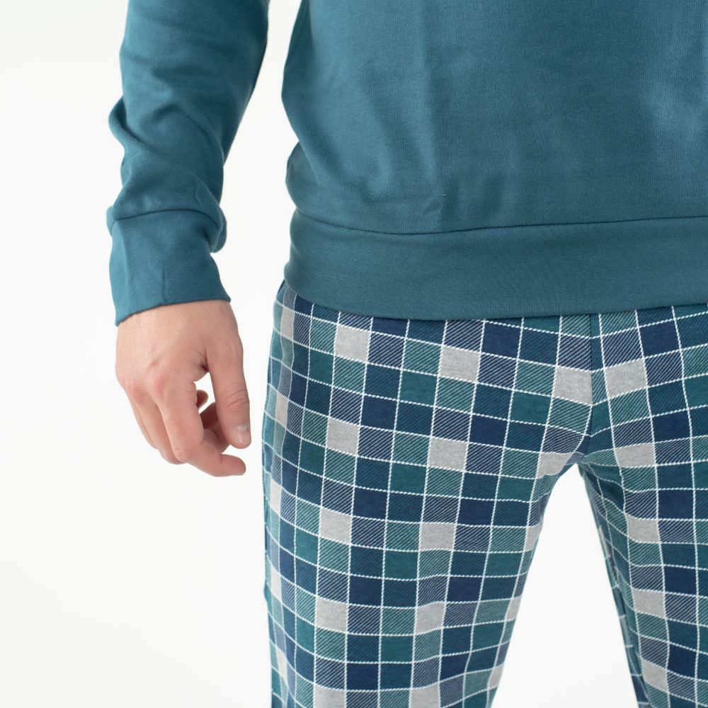 Navigare Intimo muška pidžama tirkizne boje